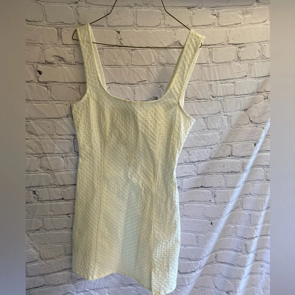 5/$20 NWT Womenβsβ Urban Outfitters Textured Picnic Dress White Sz S Cottagecore
